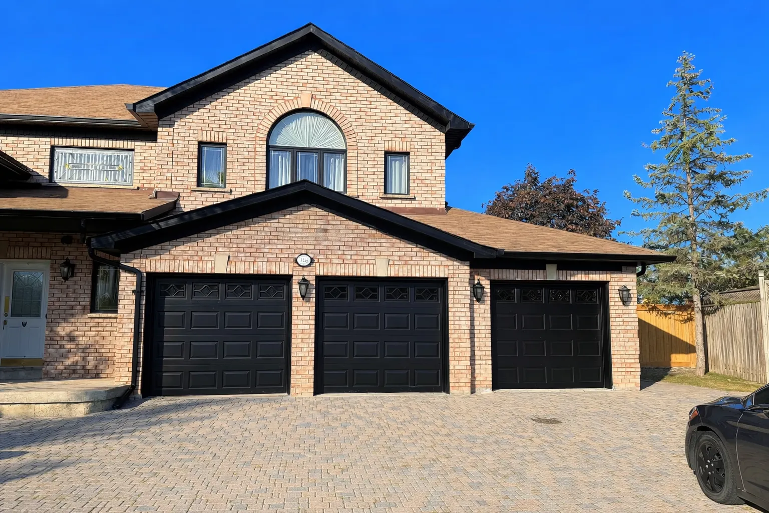 Fresh exterior paint on a York Mills home in North York